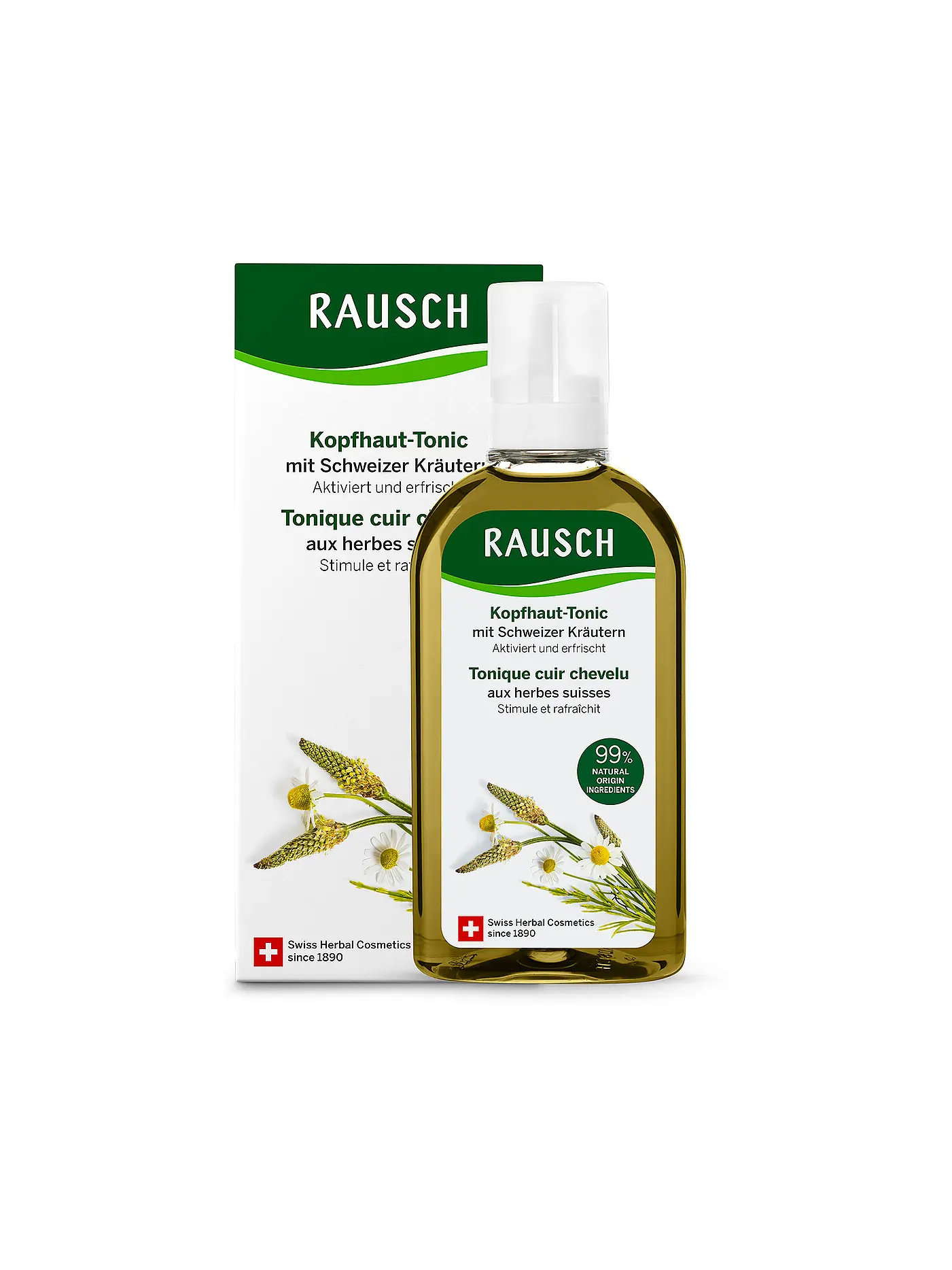 RAUSCH | Kopfhaut-Tonic mit Schweizer Kräutern 200ml | 